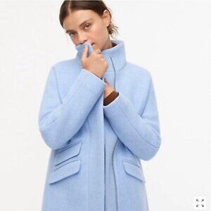 J.Crew Cocoon coat in Italian stadium-cloth wool blend